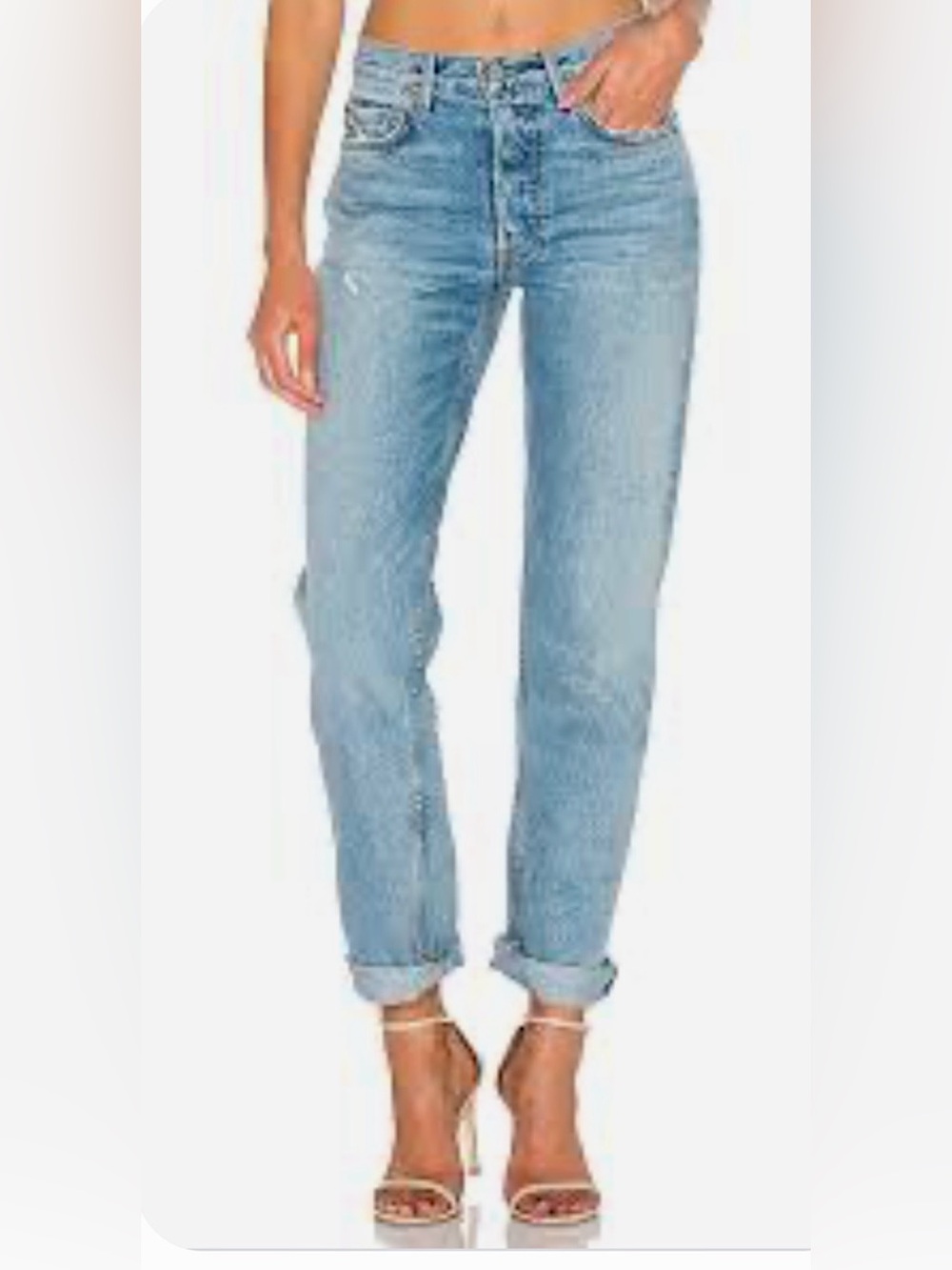 GRLFRND Helena High-Rise Straight Jean in color Last Dance